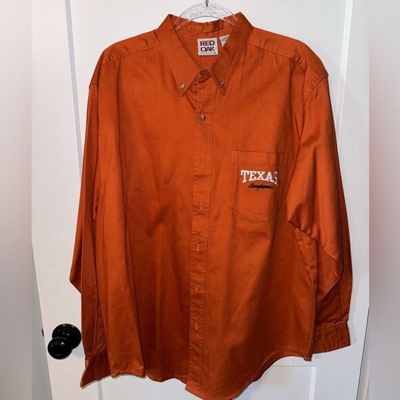 RED OAK BRAND MENS TEXAS LONGHORN SHIRT - Picture 1 of 5